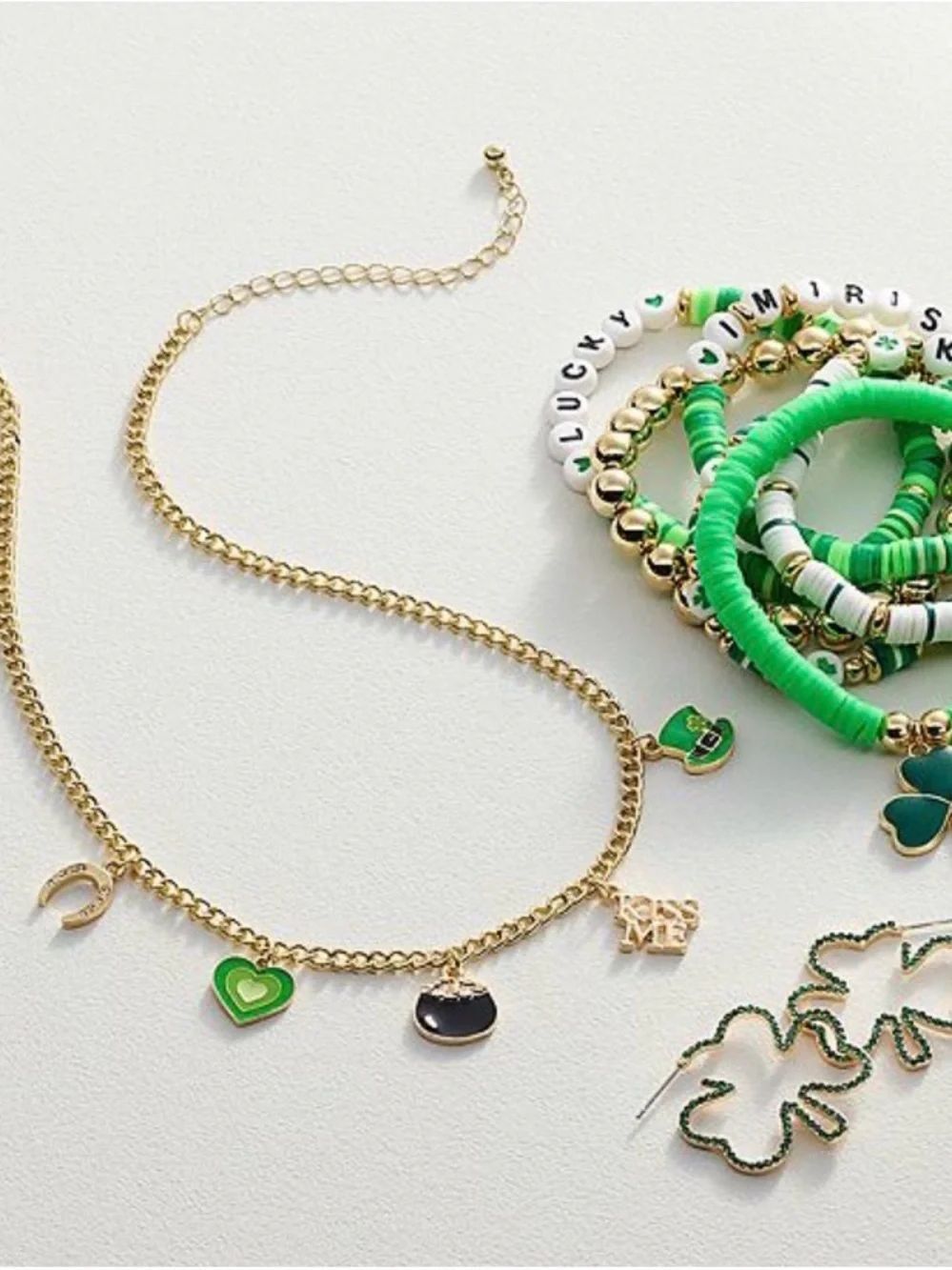 Celebrate Together Gold-Tone St. Patrick’s Day Charm Necklace